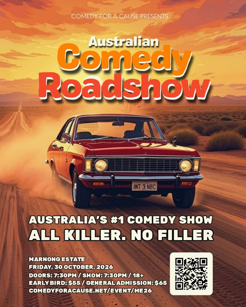 Comedy for a Cause poster - Marnong Estate